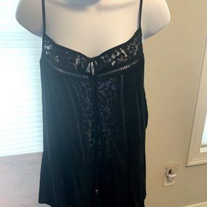 NWT Black Rainn Spaghetti Strap Top (XL)
